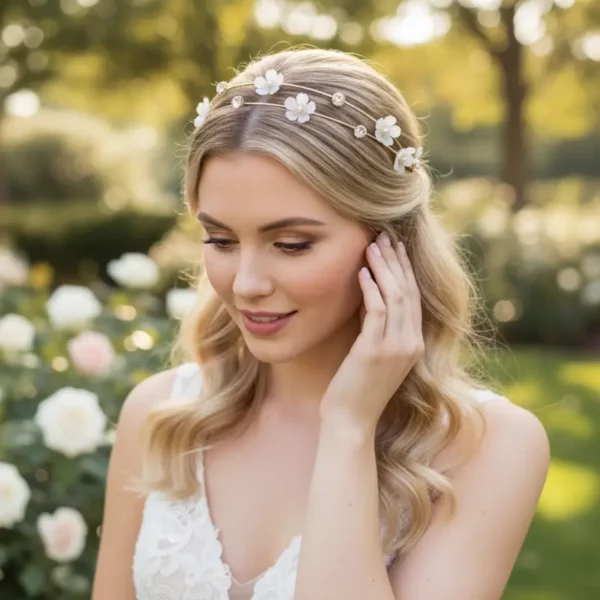 Athena 3522 Floral bridesmaid Headband at the bridal affair