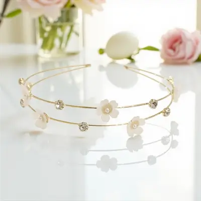 3522 Floral bridesmaid Headband - Athena