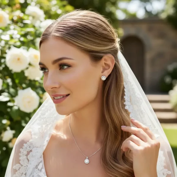 4015 CZ Crystal Stud Earrings - Athena