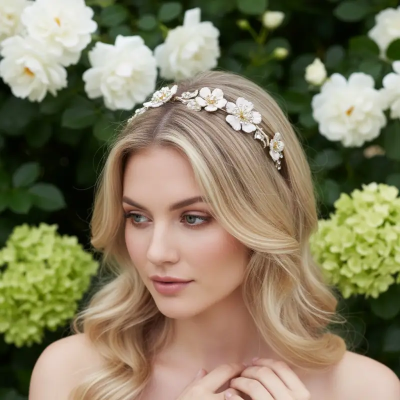 Athena 7383 Blush Pink Luxe Headband at the bridal affair
