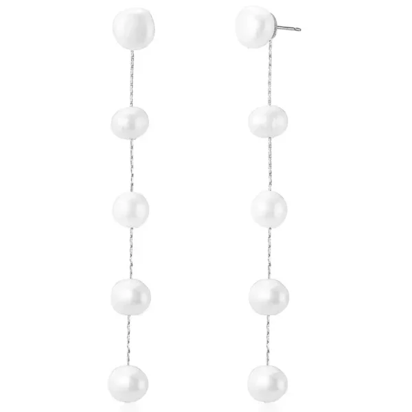 Athena 9684 Fresh Water Pearl Drop Earrings close up
