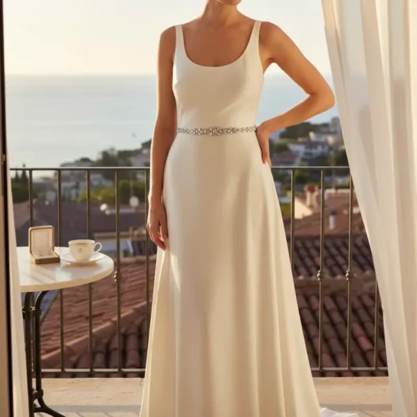 Athena 7391 Simple Chic Bridal Belt