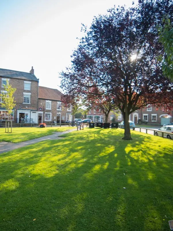 Easingwold market day and town centre, perfect for making a day of your bridal appointment