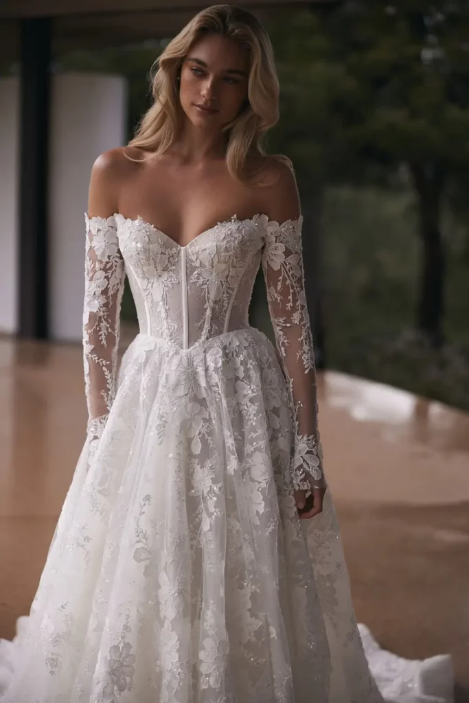 Hugo Eva Lendel modern lace details