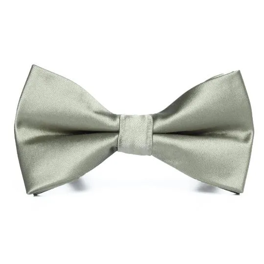 Bow tie and pocket square from The Groomsmen Collection designed to coordinate with selected bridesmaid dress colours olive bow tie
