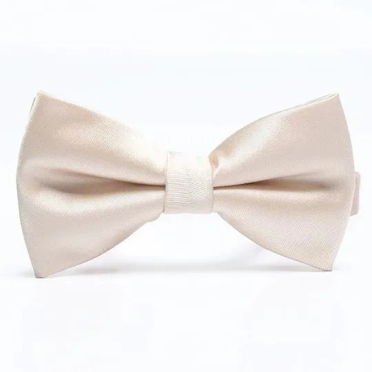 Bow tie and pocket square from The Groomsmen Collection designed to coordinate with selected bridesmaid dress colours oyster bow tie