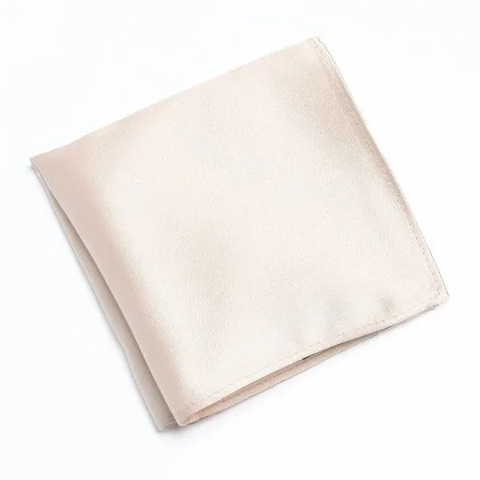 colour coordinated groomsmen accessories oyster pocket square