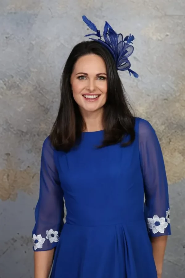 Side Pleat Sinamay Fascinator MBF1085 &ndash; Richard Designs