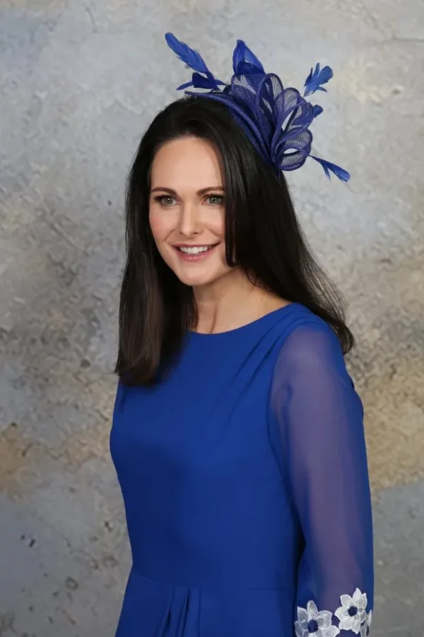 Side Pleat Sinamay Fascinator MBF1085 &ndash; Richard Designs